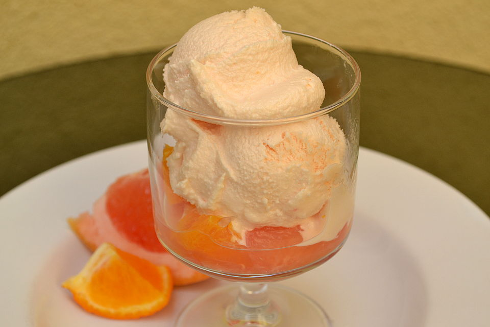 Grapefruit-Mandarinen Sorbet Rezept