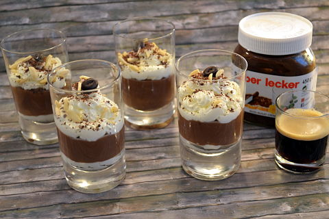 Nutella-Espresso-Mascarpone auch als Dessert